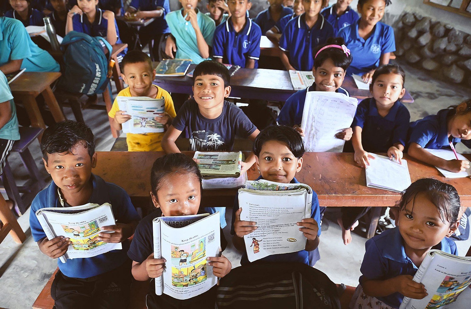 Children learning in a Vidya classroom